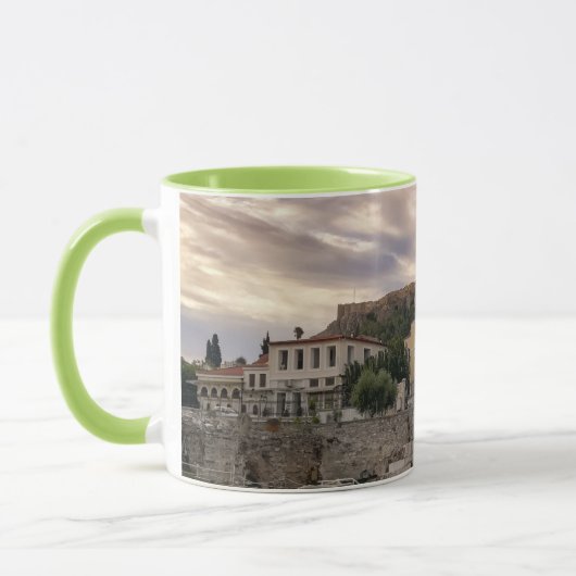 Das farbenfrohe Athen Tasse (Links)