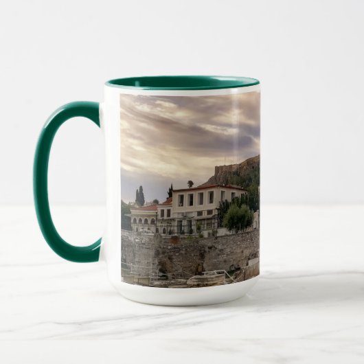 Das farbenfrohe Athen Tasse (Links)