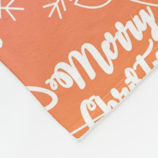 Das farbenfrohe Baby's First Christmas Foto Fleecedecke (Ecke)