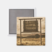 das farbenfrohe Colorado verlassen Magnet (Vorderseite/Rückseite)