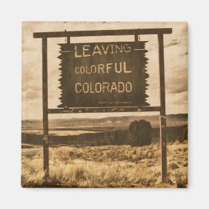 das farbenfrohe Colorado verlassen Magnet