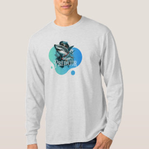 Das farbenfrohe Flügel-Raubtier Langarm T-Shirt