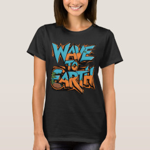 Das farbenfrohe Logo von Wave to Earth T-Shirt
