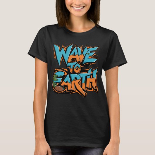 Das farbenfrohe Logo von Wave to Earth T-Shirt (Vorderseite)