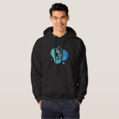 Das farbenfrohe Raubtier Hoodie Sweatshirt (Vorne ganz)
