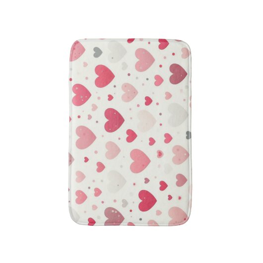 Das farbenfrohe Valentinstag Badematte (Vorderseite Vertikal)