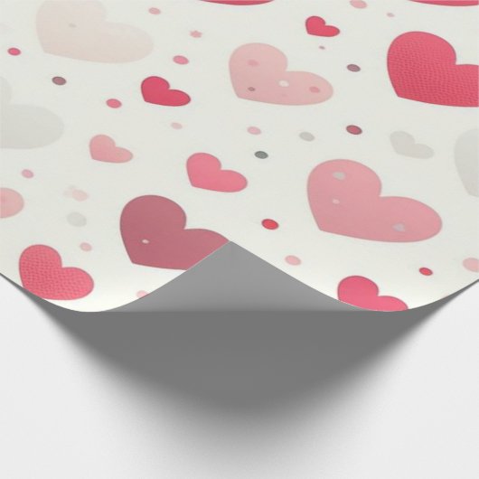 Das farbenfrohe Valentinstag Geschenkpapier (Ecke)