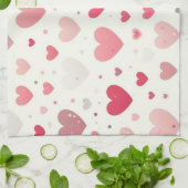 Das farbenfrohe Valentinstag Geschirrtuch (Gefaltet)