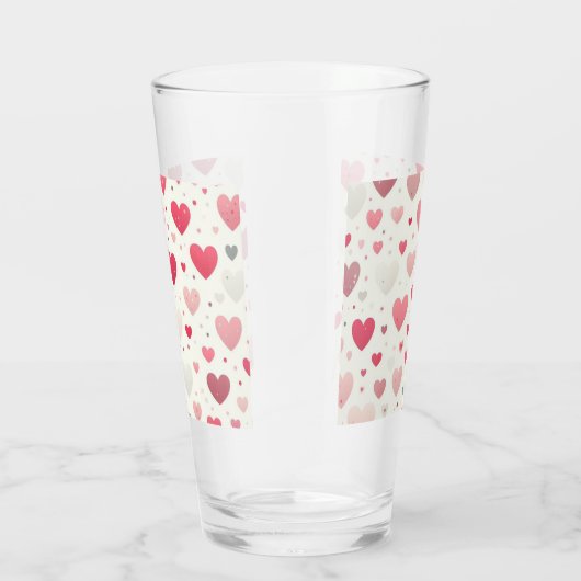 Das farbenfrohe Valentinstag Glas (Rechts)