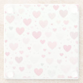 Das farbenfrohe Valentinstag Glasuntersetzer (Rückseite)