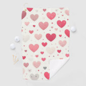 Das farbenfrohe Valentinstag Golfhandtuch (Insitu)