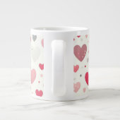 Das farbenfrohe Valentinstag Jumbo-Tasse (Rückseite)