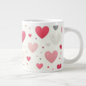 Das farbenfrohe Valentinstag Jumbo-Tasse (Rechts)