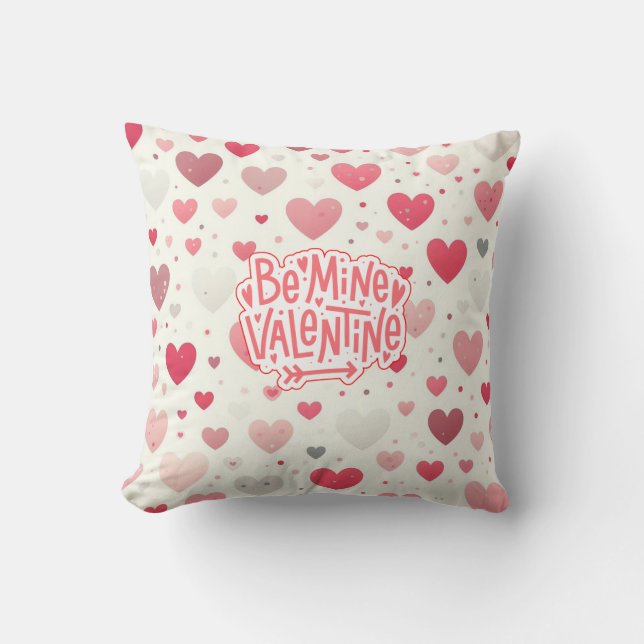 Das farbenfrohe Valentinstag Kissen (Vorderseite)
