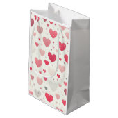 Das farbenfrohe Valentinstag Kleine Geschenktüte (Rückseite Schrägansicht)