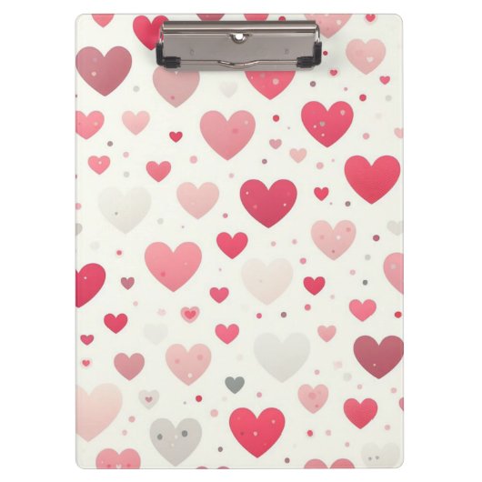 Das farbenfrohe Valentinstag Klemmbrett (Vorderseite)
