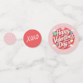 Das farbenfrohe Valentinstag Konfetti (Vorderseiten)