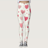 Das farbenfrohe Valentinstag Leggings (Vorderseite)