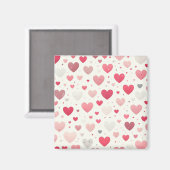 Das farbenfrohe Valentinstag Magnet (Vorderseite/Rückseite)