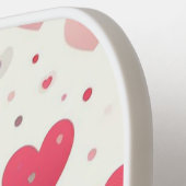 Das farbenfrohe Valentinstag Pickleball Schläger (Linke Seite)