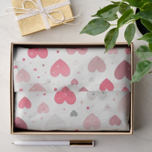 Das farbenfrohe Valentinstag Seidenpapier (Geschenk)