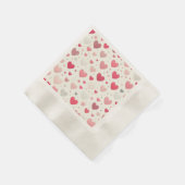 Das farbenfrohe Valentinstag Serviette (Ecke)