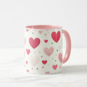Das farbenfrohe Valentinstag Tasse (VorderseiteRechts)