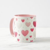 Das farbenfrohe Valentinstag Tasse (Vorderseite Links)