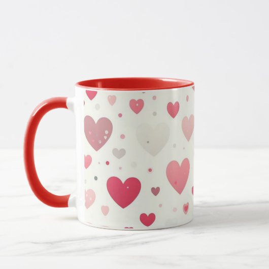 Das farbenfrohe Valentinstag Tasse (Links)