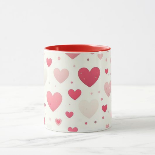 Das farbenfrohe Valentinstag Tasse (Zentrum)