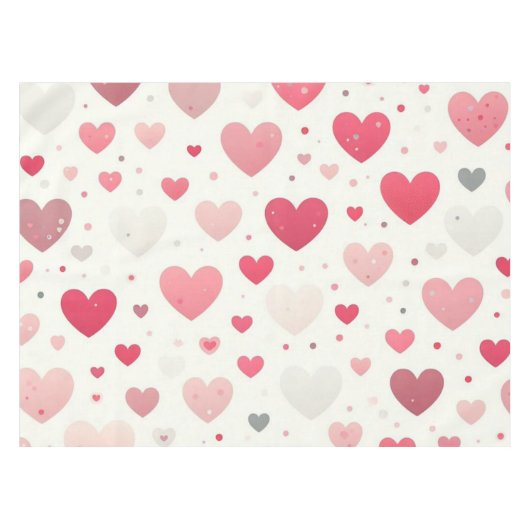 Das farbenfrohe Valentinstag Tischdecke (Vorderseite (Horizontal))