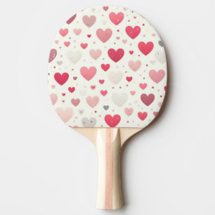 Das farbenfrohe Valentinstag Tischtennis Schläger