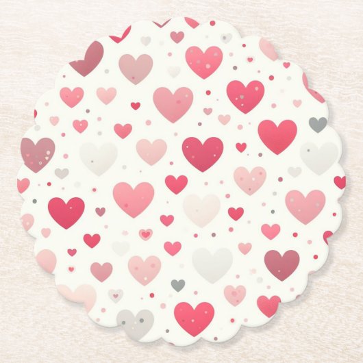 Das farbenfrohe Valentinstag Untersetzer (Vorderseite)
