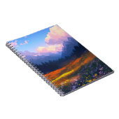 Das faszinierende Tal mit lebhaften Blume Notizblock (Rechte Seite)