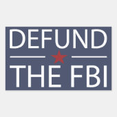 Das FBI entschärfen Rechteckiger Aufkleber (Vorderseite)