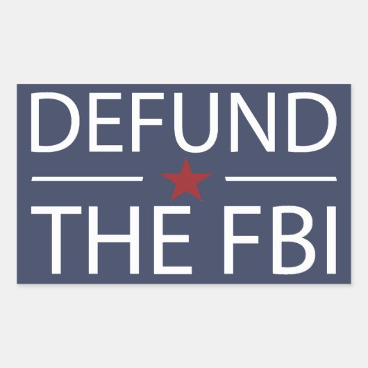 Das FBI entschärfen Rechteckiger Aufkleber (Vorderseite)