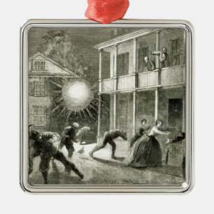 Das Federals, welches die Stadt von Charleston Silbernes Ornament