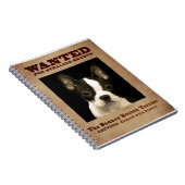Das federnd Boston Terrier Notizblock (Rechte Seite)