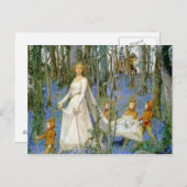 Das feenhafte Holz Postkarte (Vorne/Hinten)