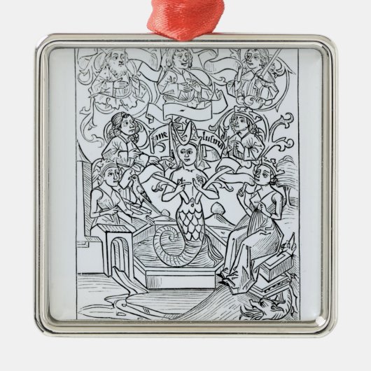 Das feenhafte Melusine Silbernes Ornament (Vorne)