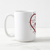 Das fehlende Stück – Faith Heart Design Kaffeetasse (Links)
