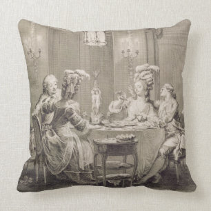 Das feine Abendessen, 1781, graviert von I.S. Kissen