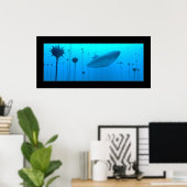 Das Feld / A bewegt Briefmarken Poster (Heimbüro)