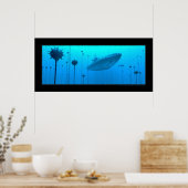 Das Feld / A bewegt Briefmarken Poster (Küche)