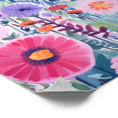 Das Feld Blume Poster (Ecke)