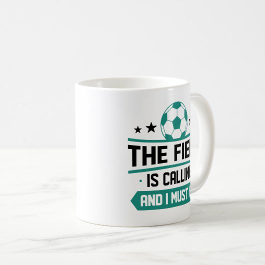 Das Feld ruft an und ich muss gehen Kaffeetasse (VorderseiteRechts)