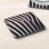 das Fell des Zebras Getränkeuntersetzer (Linke Seite)