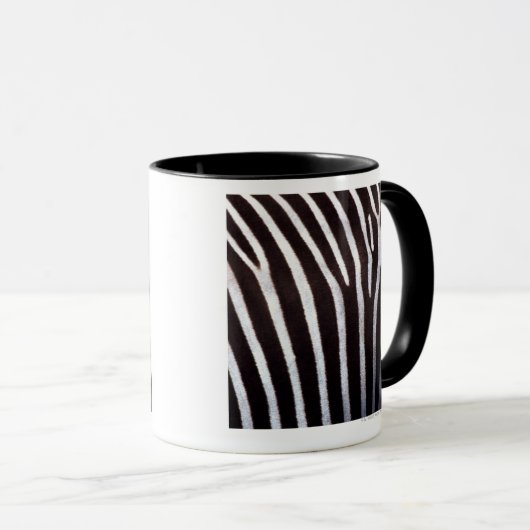 das Fell des Zebras Tasse (VorderseiteRechts)