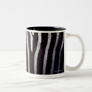 das Fell des Zebras Zweifarbige Tasse