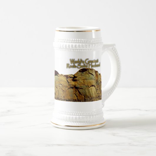 Das Felsen-Feste weiße Bier Stein des Ehemanns Bierglas (VorderseiteRechts)